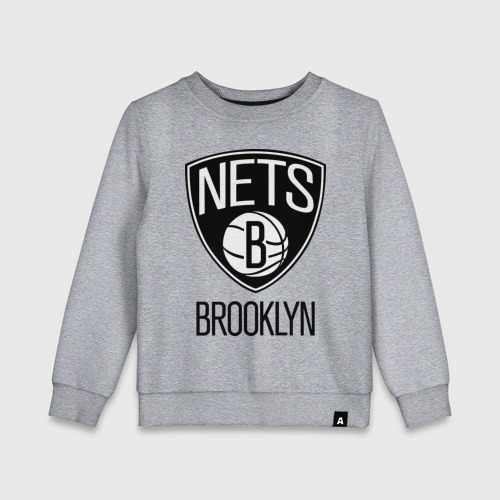 Детский свитшот хлопок Nets Brooklyn, цвет меланж