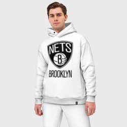 Мужской костюм oversize хлопок Nets Brooklyn - фото 2