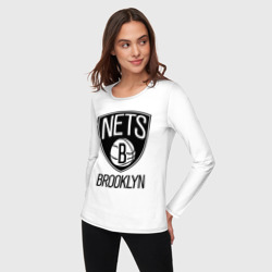 Женский лонгслив хлопок Nets Brooklyn - фото 2