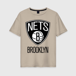 Женская футболка хлопок Oversize Nets Brooklyn