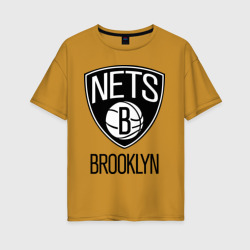 Женская футболка хлопок Oversize Nets Brooklyn