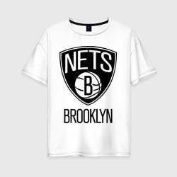 Женская футболка хлопок Oversize Nets Brooklyn