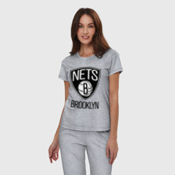 Женская пижама хлопок Nets Brooklyn - фото 2