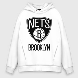 Мужское худи Oversize хлопок Nets Brooklyn