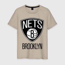 Мужская футболка хлопок Nets Brooklyn