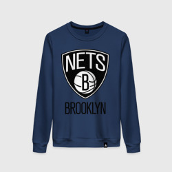 Женский свитшот хлопок Nets Brooklyn