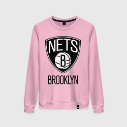 Женский свитшот хлопок Nets Brooklyn