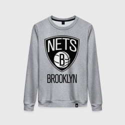 Женский свитшот хлопок Nets Brooklyn