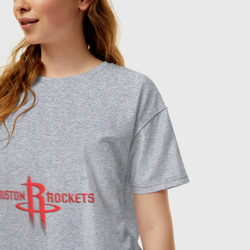 Женская футболка хлопок Oversize Houston R - фото 2