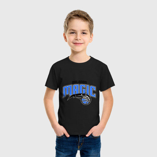 Детская футболка хлопок Orlando, цвет черный - фото 3