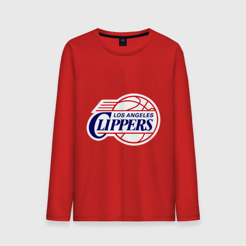 Мужской лонгслив хлопок LA Clippers, цвет красный