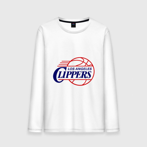 Мужской лонгслив хлопок LA Clippers, цвет белый