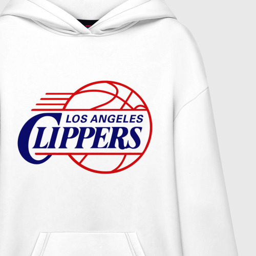 Худи SuperOversize хлопок LA Clippers, цвет белый - фото 3