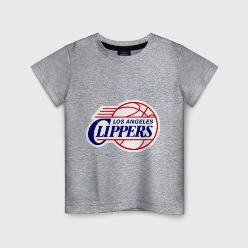 Детская футболка хлопок LA Clippers, цвет меланж