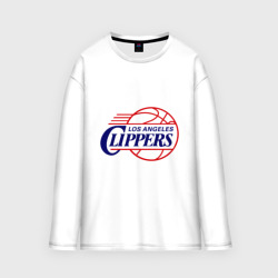 Мужской лонгслив oversize хлопок LA Clippers