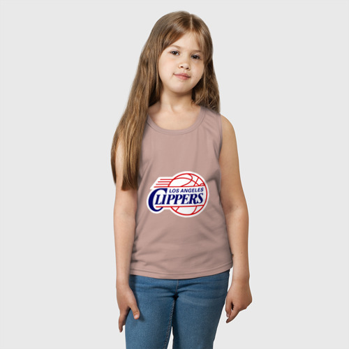 Детская майка хлопок LA Clippers, цвет пыльно-розовый - фото 3