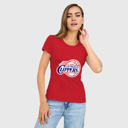 Женская футболка хлопок Slim LA Clippers - фото 2