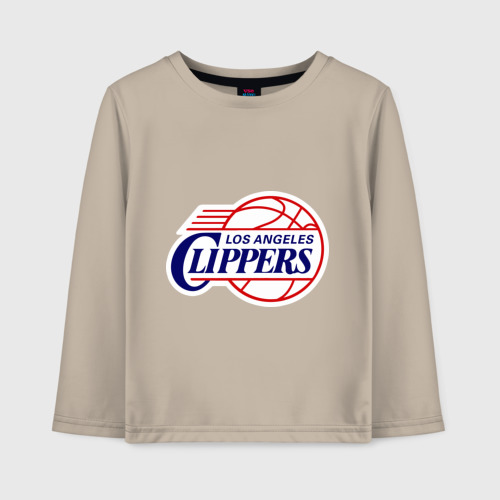 Детский лонгслив хлопок LA Clippers, цвет миндальный