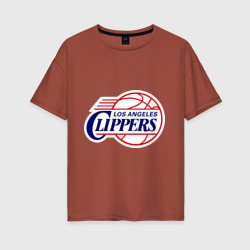 LA Clippers – Женская футболка хлопок Oversize с принтом купить со скидкой в -16%