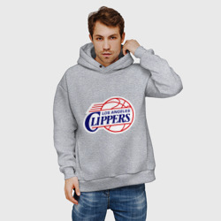 Мужское худи Oversize хлопок LA Clippers - фото 2