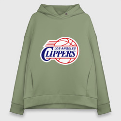 Женское худи Oversize хлопок LA Clippers