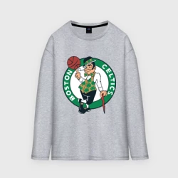 Мужской лонгслив oversize хлопок Boston