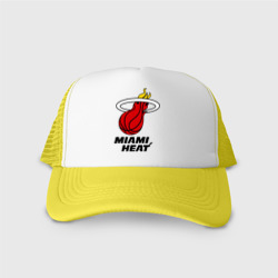 Кепка тракер с сеткой Miami Heat-logo