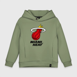 Детское худи Oversize хлопок Miami Heat-logo