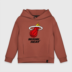 Детское худи Oversize хлопок Miami Heat-logo