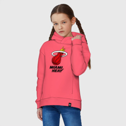 Детское худи Oversize хлопок Miami Heat-logo - фото 2