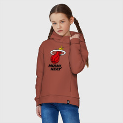 Детское худи Oversize хлопок Miami Heat-logo - фото 2