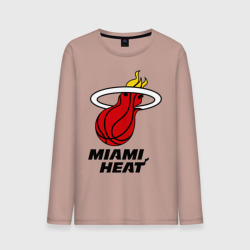 Мужской лонгслив хлопок Miami Heat-logo