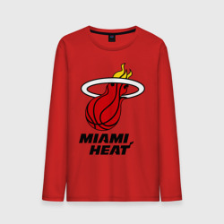 Мужской лонгслив хлопок Miami Heat-logo