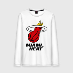 Мужской лонгслив хлопок Miami Heat-logo