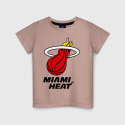 Детская футболка хлопок Miami Heat-logo