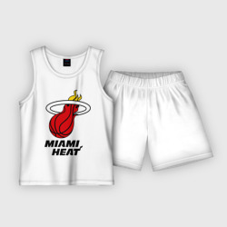 Детская пижама с шортами хлопок Miami Heat-logo