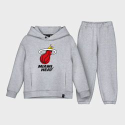 Детский костюм хлопок Oversize Miami Heat-logo