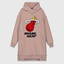 Платье-худи хлопок Miami Heat-logo