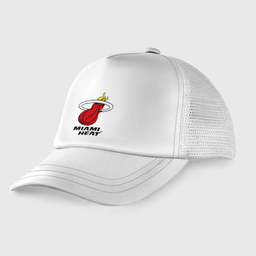 Детская кепка тракер Miami Heat-logo, цвет белый