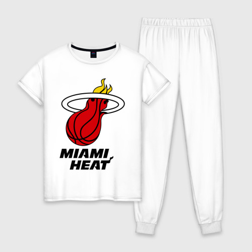 Женская пижама хлопок Miami Heat-logo