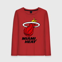 Женский лонгслив хлопок Miami Heat-logo