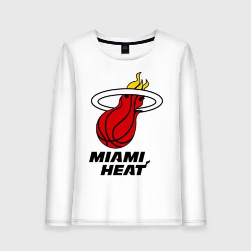 Женский лонгслив хлопок Miami Heat-logo