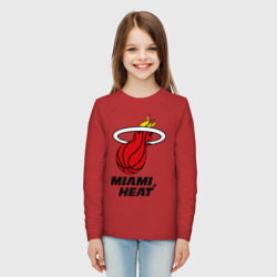 Детский лонгслив хлопок Miami Heat-logo - фото 2