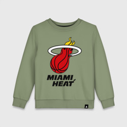 Детский свитшот хлопок Miami Heat-logo
