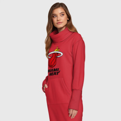 Платье удлиненное хлопок Miami Heat-logo - фото 2