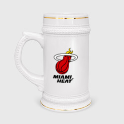 Кружка пивная Miami Heat-logo