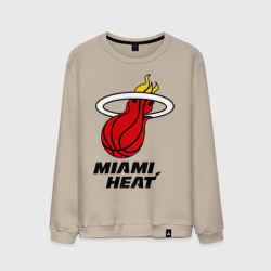 Мужской свитшот хлопок Miami Heat-logo