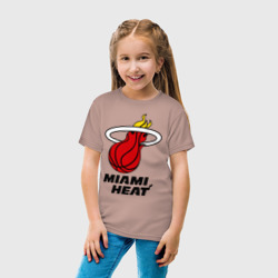 Детская футболка хлопок Miami Heat-logo - фото 2