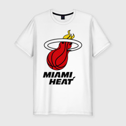 Miami Heat-logo – Мужская футболка хлопок Slim с принтом купить