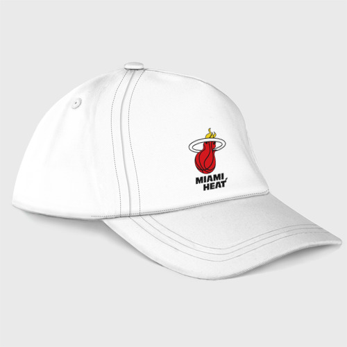 Бейсболка Miami Heat-logo, цвет белый